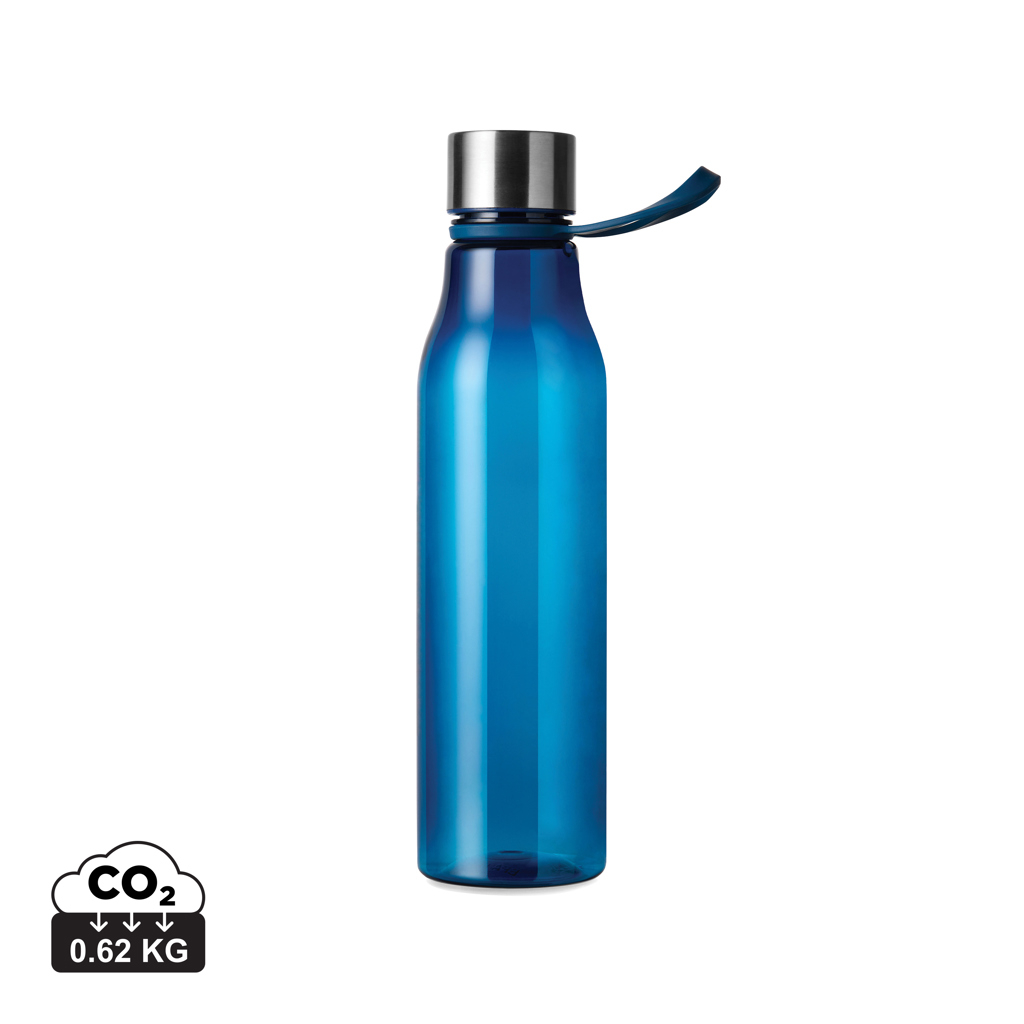 Bouteille publicitaire 800ml RCS rPET Lean VINGA Bleu marine